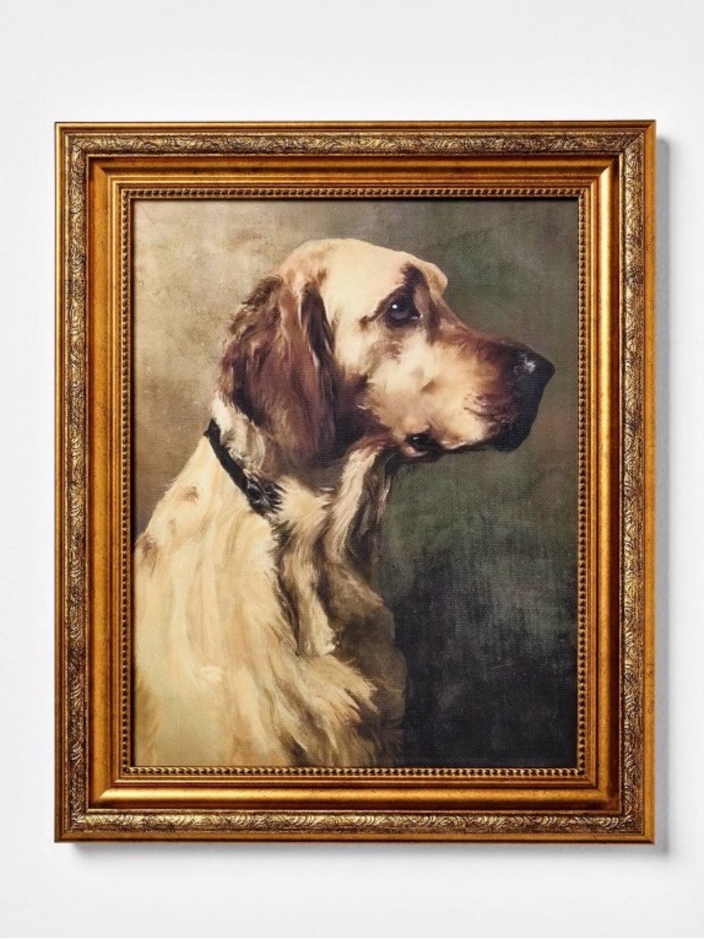 10x12” Dog Wall Art Gold- Threshold Designed with Studio McGee